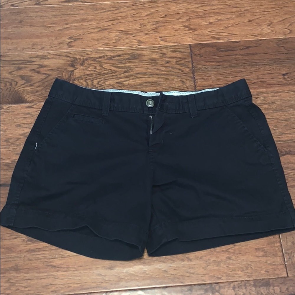 Black khaki shorts